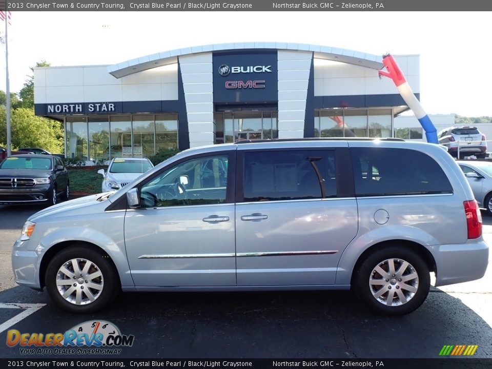 2013 Chrysler Town & Country Touring Crystal Blue Pearl / Black/Light Graystone Photo #13