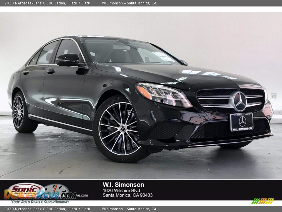 2020 Mercedes-Benz C 300 Sedan Black / Black Photo #1