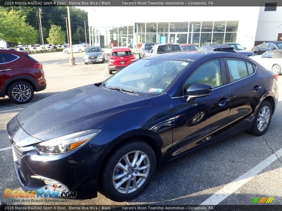 2018 Mazda MAZDA3 Sport 4 Door Eternal Blue Mica / Black Photo #1