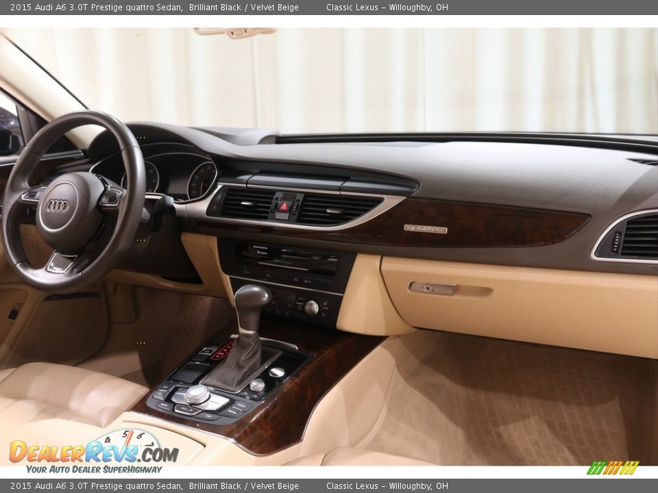 2015 Audi A6 3.0T Prestige quattro Sedan Brilliant Black / Velvet Beige Photo #25