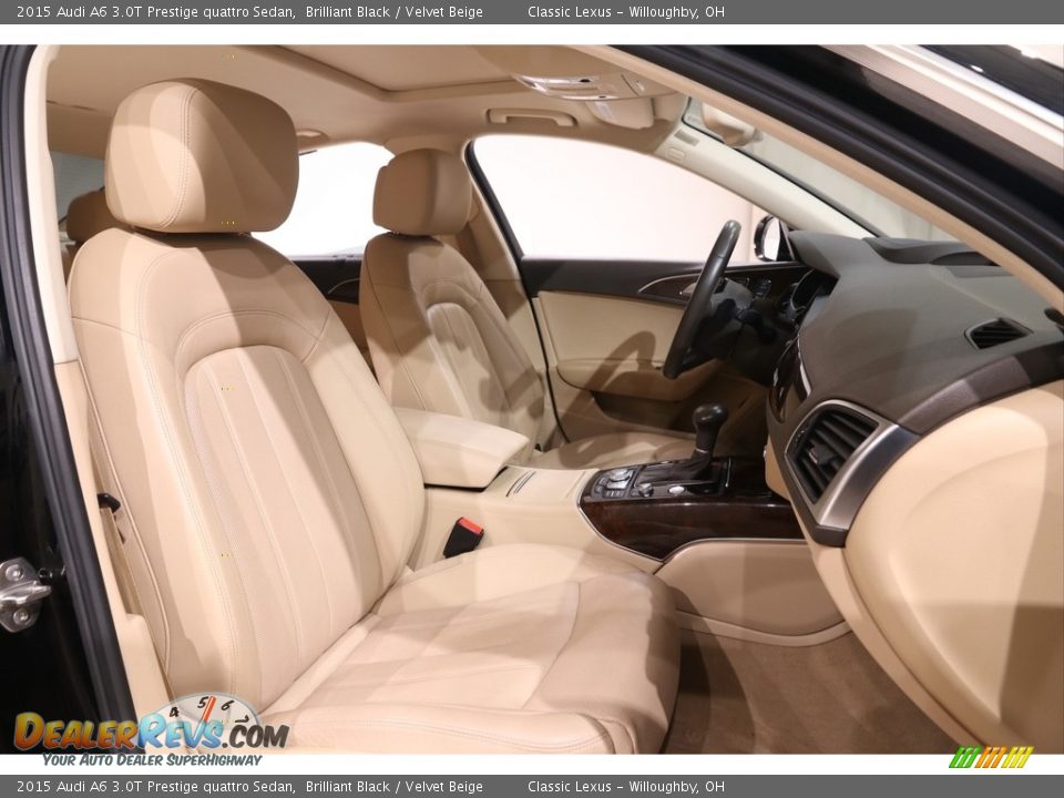 2015 Audi A6 3.0T Prestige quattro Sedan Brilliant Black / Velvet Beige Photo #26