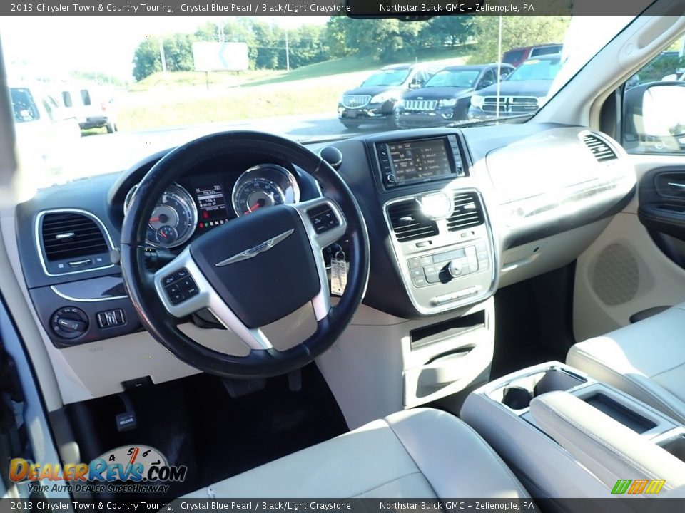 2013 Chrysler Town & Country Touring Crystal Blue Pearl / Black/Light Graystone Photo #21