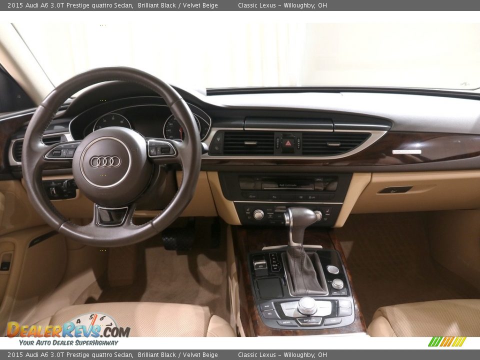 2015 Audi A6 3.0T Prestige quattro Sedan Brilliant Black / Velvet Beige Photo #34