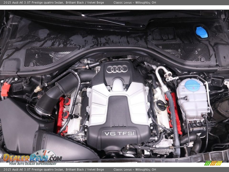 2015 Audi A6 3.0T Prestige quattro Sedan Brilliant Black / Velvet Beige Photo #36