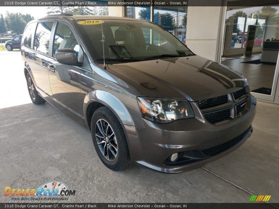 2018 Dodge Grand Caravan GT Granite Pearl / Black Photo #2