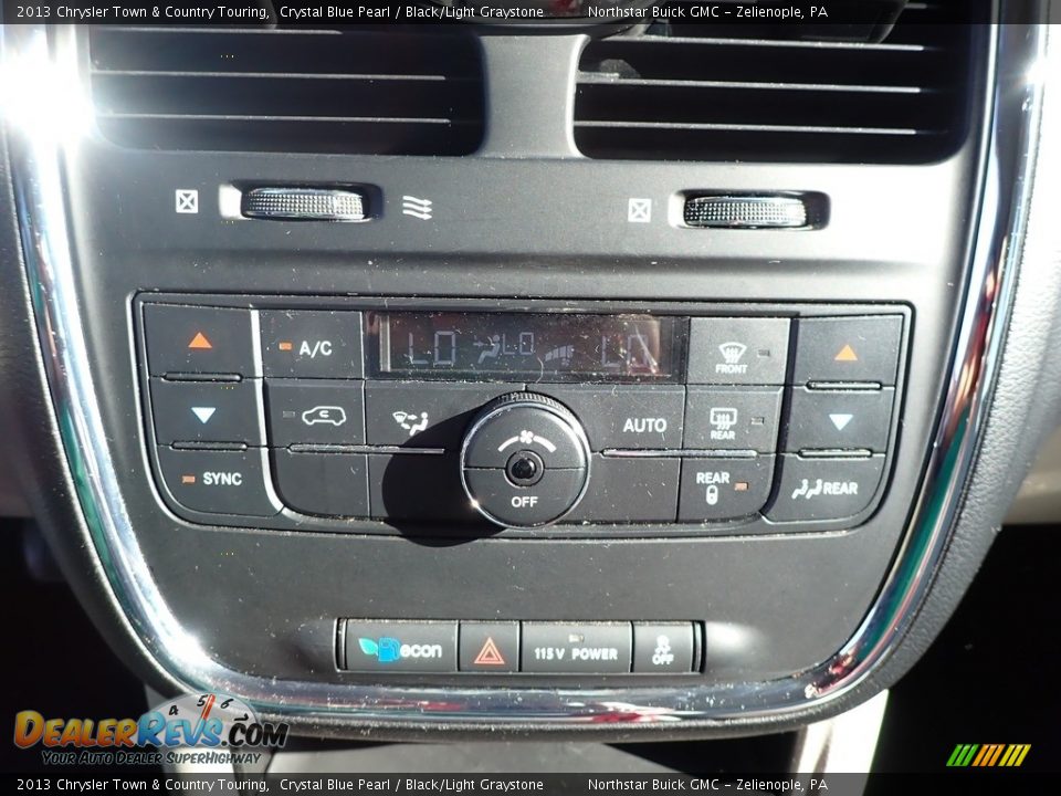 2013 Chrysler Town & Country Touring Crystal Blue Pearl / Black/Light Graystone Photo #27