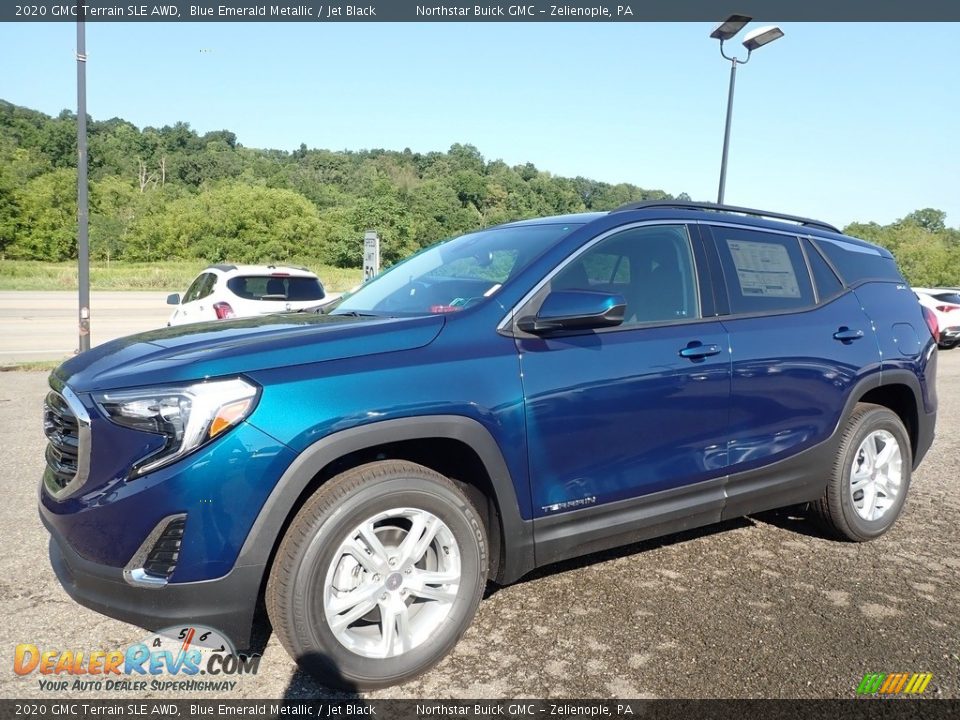 2020 GMC Terrain SLE AWD Blue Emerald Metallic / Jet Black Photo #1