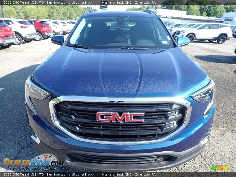 2020 GMC Terrain SLE AWD Blue Emerald Metallic / Jet Black Photo #2