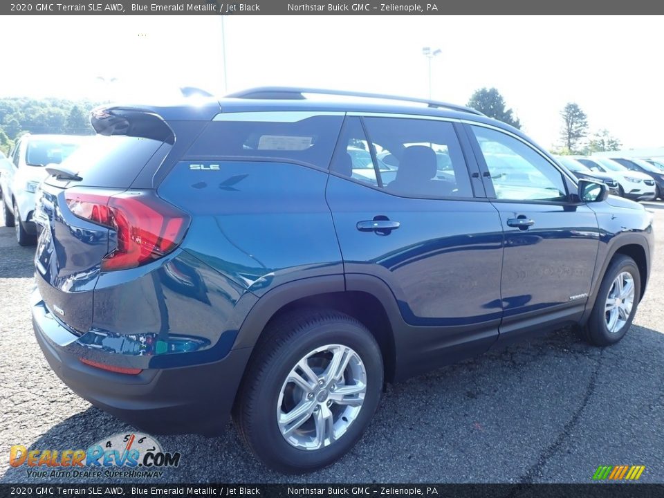 2020 GMC Terrain SLE AWD Blue Emerald Metallic / Jet Black Photo #5
