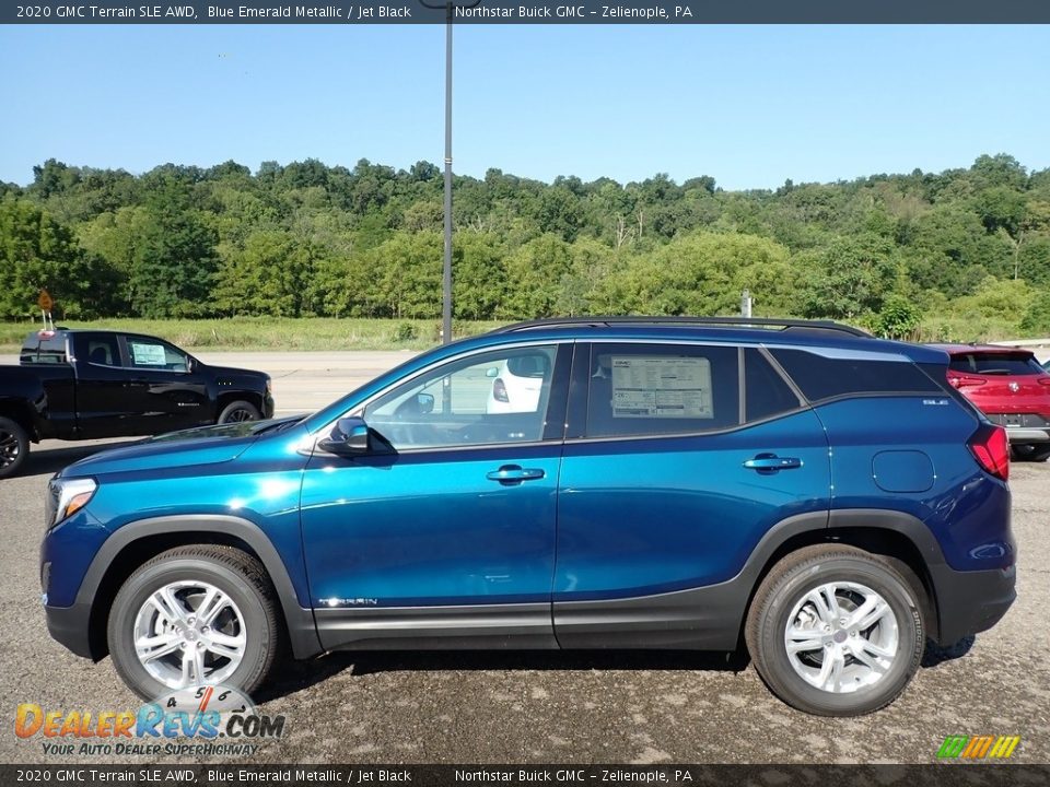 2020 GMC Terrain SLE AWD Blue Emerald Metallic / Jet Black Photo #9