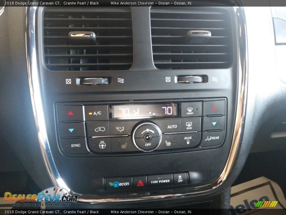 2018 Dodge Grand Caravan GT Granite Pearl / Black Photo #25