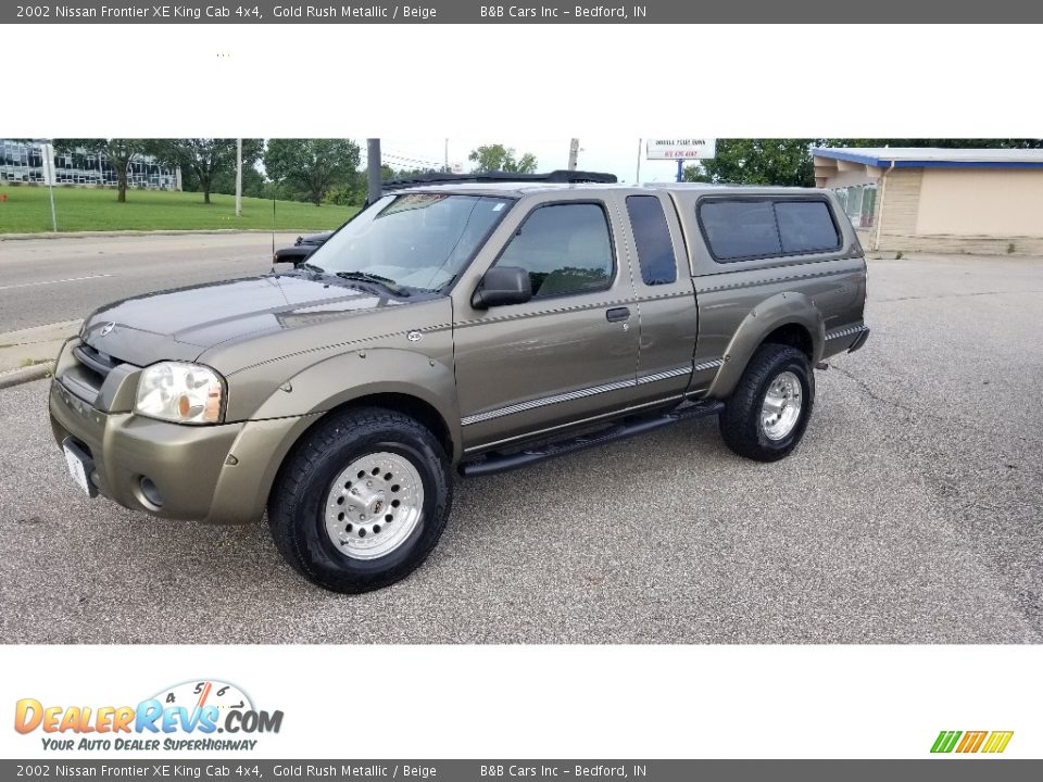 Front 3/4 View of 2002 Nissan Frontier XE King Cab 4x4 Photo #2