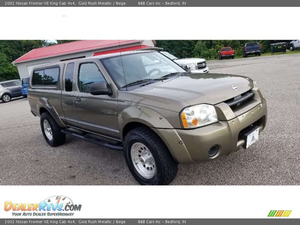 Gold Rush Metallic 2002 Nissan Frontier XE King Cab 4x4 Photo #4