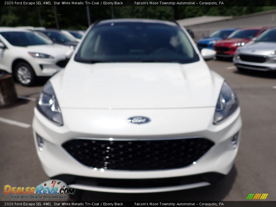 2020 Ford Escape SEL 4WD Star White Metallic Tri-Coat / Ebony Black Photo #4