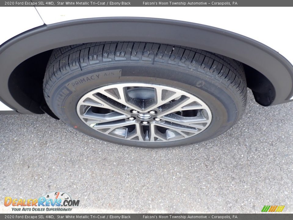 2020 Ford Escape SEL 4WD Star White Metallic Tri-Coat / Ebony Black Photo #7