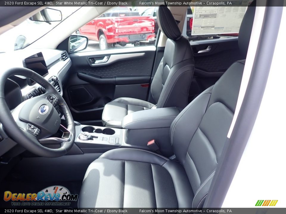2020 Ford Escape SEL 4WD Star White Metallic Tri-Coat / Ebony Black Photo #8