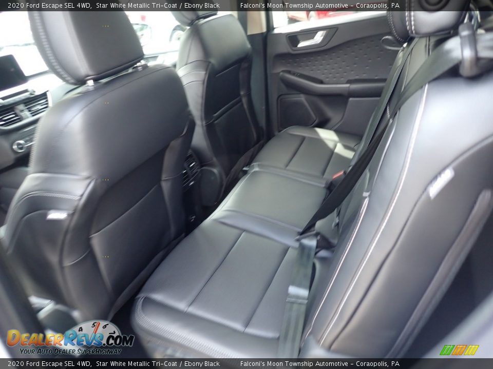 2020 Ford Escape SEL 4WD Star White Metallic Tri-Coat / Ebony Black Photo #9