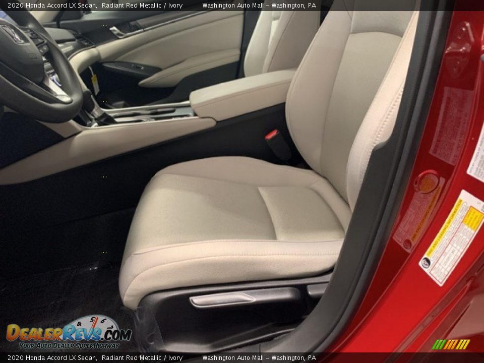 2020 Honda Accord LX Sedan Radiant Red Metallic / Ivory Photo #27