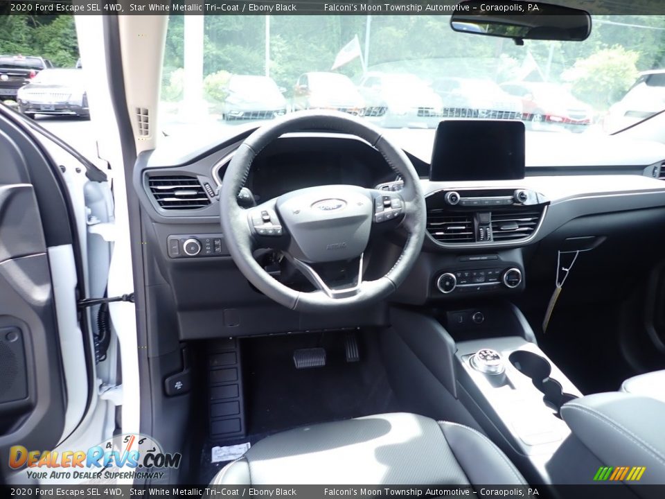 2020 Ford Escape SEL 4WD Star White Metallic Tri-Coat / Ebony Black Photo #10