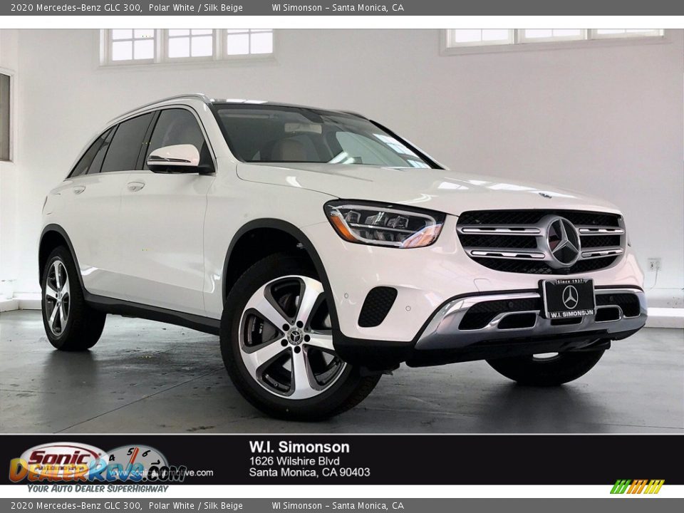2020 Mercedes-Benz GLC 300 Polar White / Silk Beige Photo #1