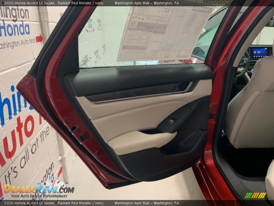 2020 Honda Accord LX Sedan Radiant Red Metallic / Ivory Photo #31