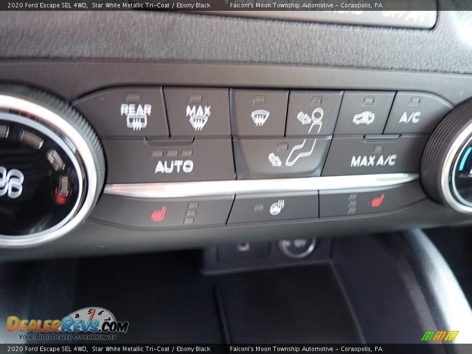 2020 Ford Escape SEL 4WD Star White Metallic Tri-Coat / Ebony Black Photo #15