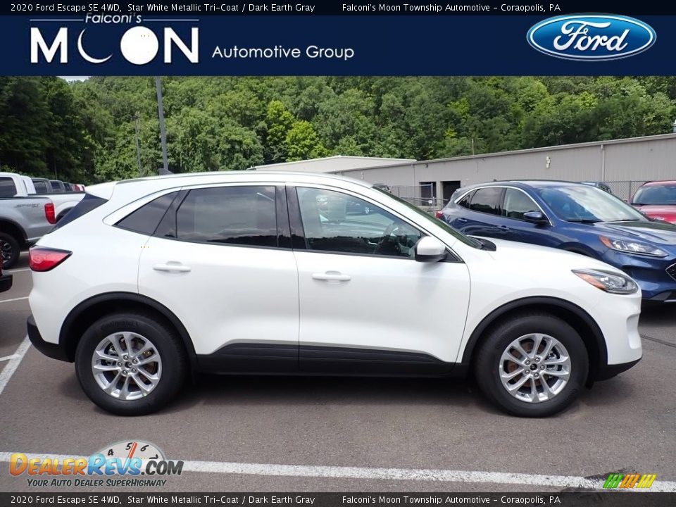 2020 Ford Escape SE 4WD Star White Metallic Tri-Coat / Dark Earth Gray Photo #1