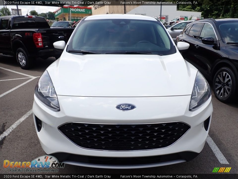 2020 Ford Escape SE 4WD Star White Metallic Tri-Coat / Dark Earth Gray Photo #4