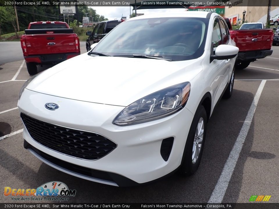 2020 Ford Escape SE 4WD Star White Metallic Tri-Coat / Dark Earth Gray Photo #5