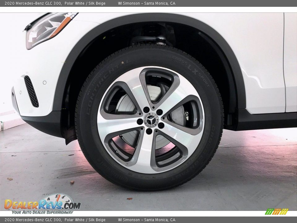 2020 Mercedes-Benz GLC 300 Polar White / Silk Beige Photo #9