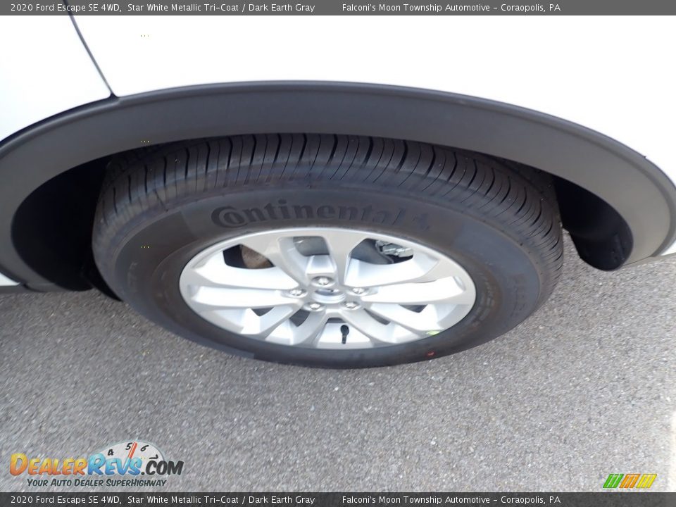 2020 Ford Escape SE 4WD Star White Metallic Tri-Coat / Dark Earth Gray Photo #7