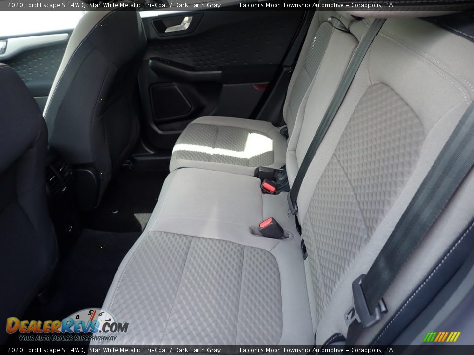 2020 Ford Escape SE 4WD Star White Metallic Tri-Coat / Dark Earth Gray Photo #8