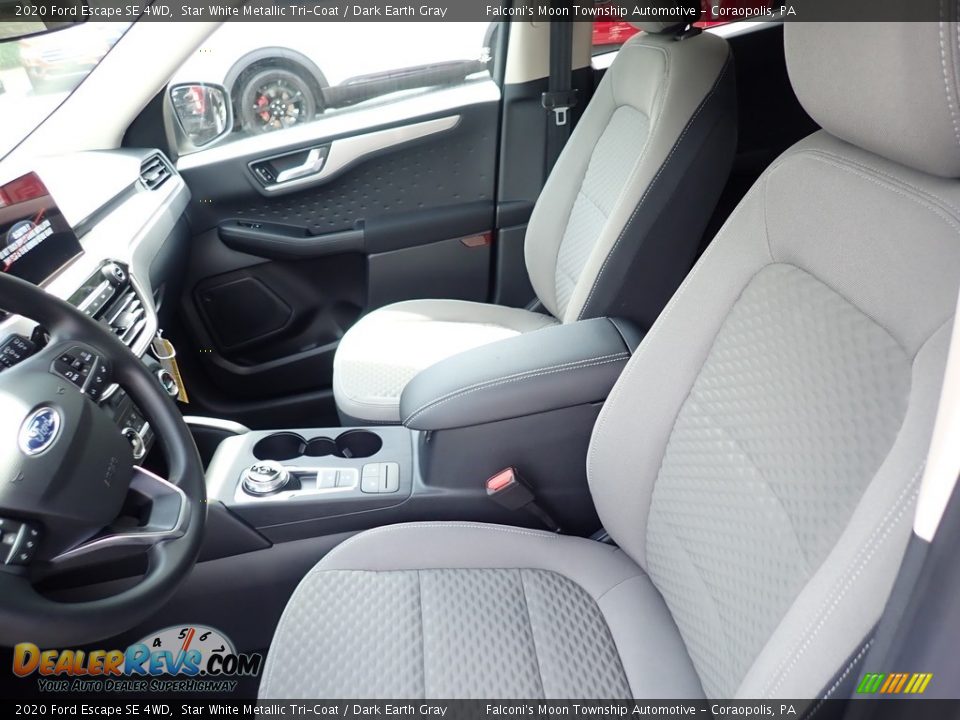 2020 Ford Escape SE 4WD Star White Metallic Tri-Coat / Dark Earth Gray Photo #11