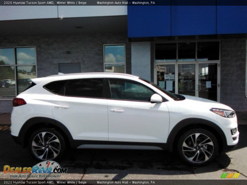 2020 Hyundai Tucson Sport AWD Winter White / Beige Photo #2