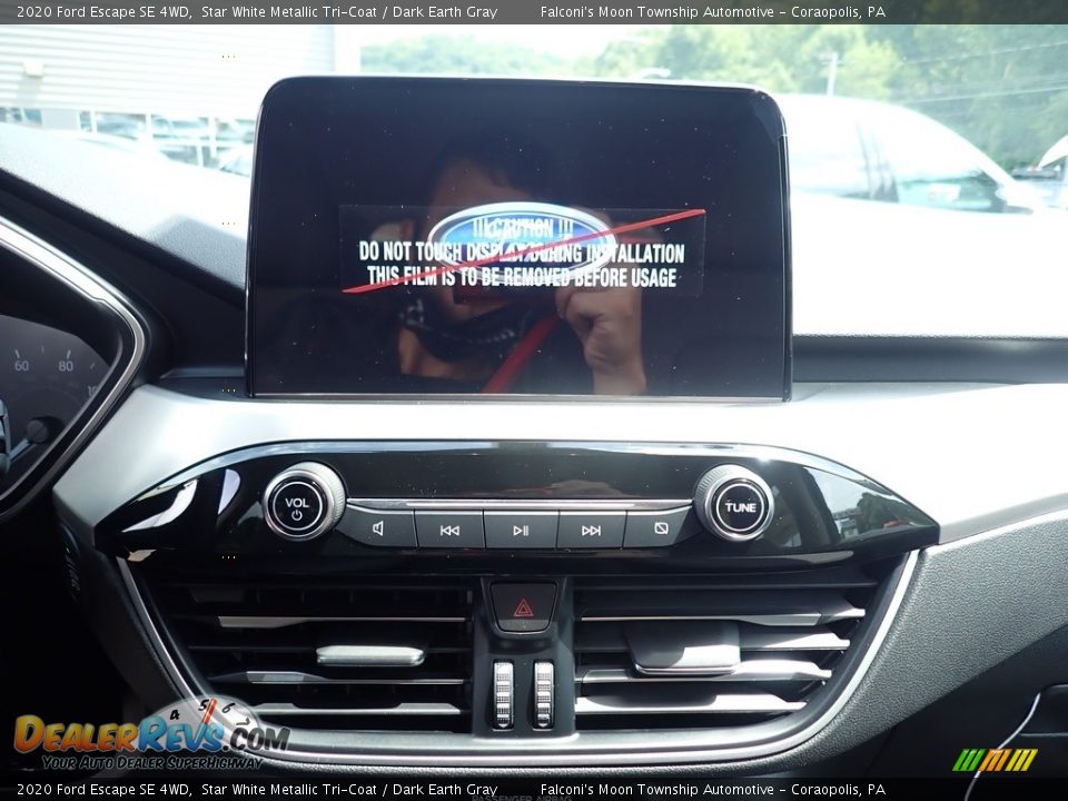 2020 Ford Escape SE 4WD Star White Metallic Tri-Coat / Dark Earth Gray Photo #13