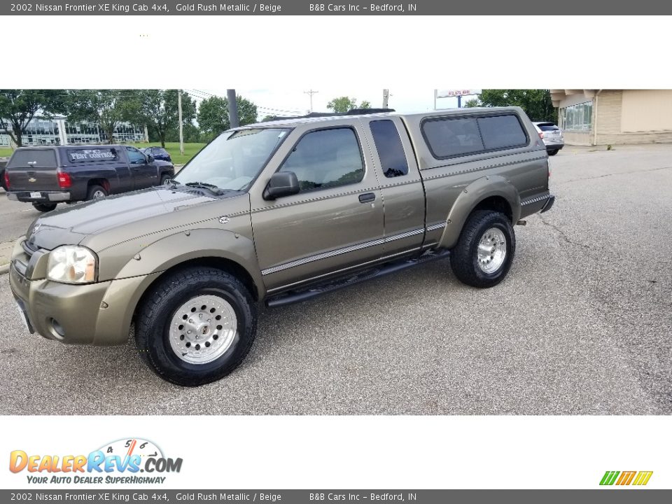 Gold Rush Metallic 2002 Nissan Frontier XE King Cab 4x4 Photo #30