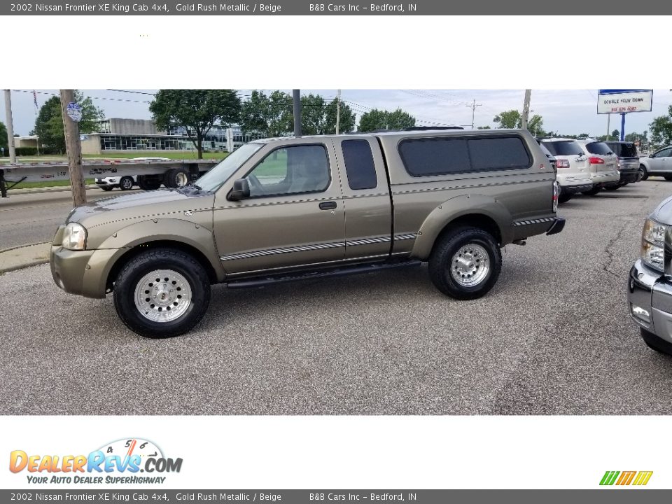 Gold Rush Metallic 2002 Nissan Frontier XE King Cab 4x4 Photo #31