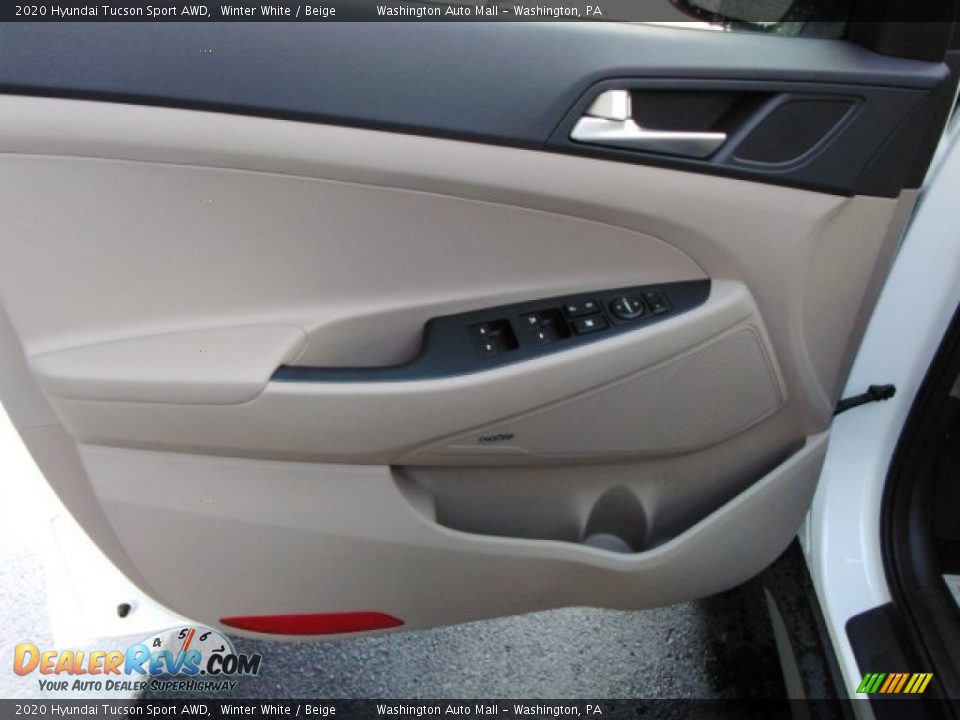 2020 Hyundai Tucson Sport AWD Winter White / Beige Photo #7