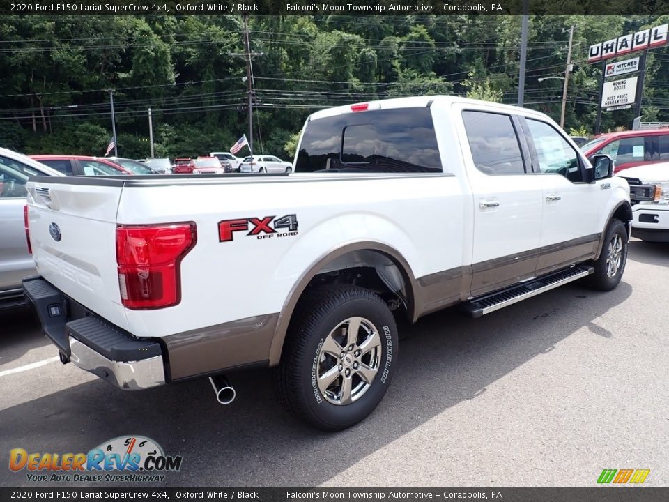 2020 Ford F150 Lariat SuperCrew 4x4 Oxford White / Black Photo #2