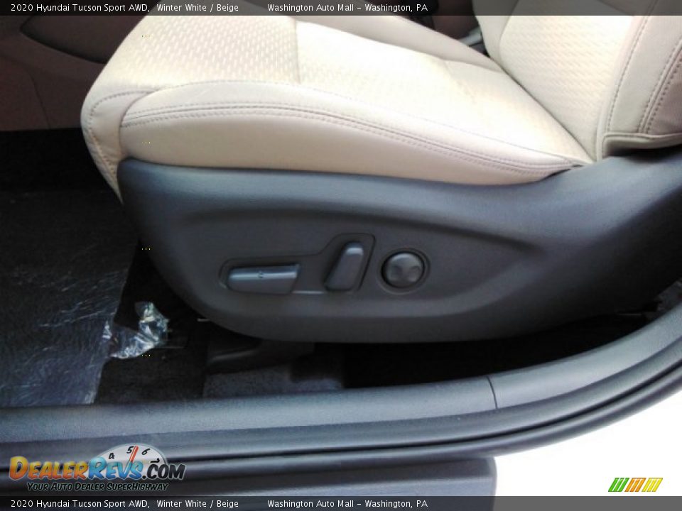 2020 Hyundai Tucson Sport AWD Winter White / Beige Photo #10