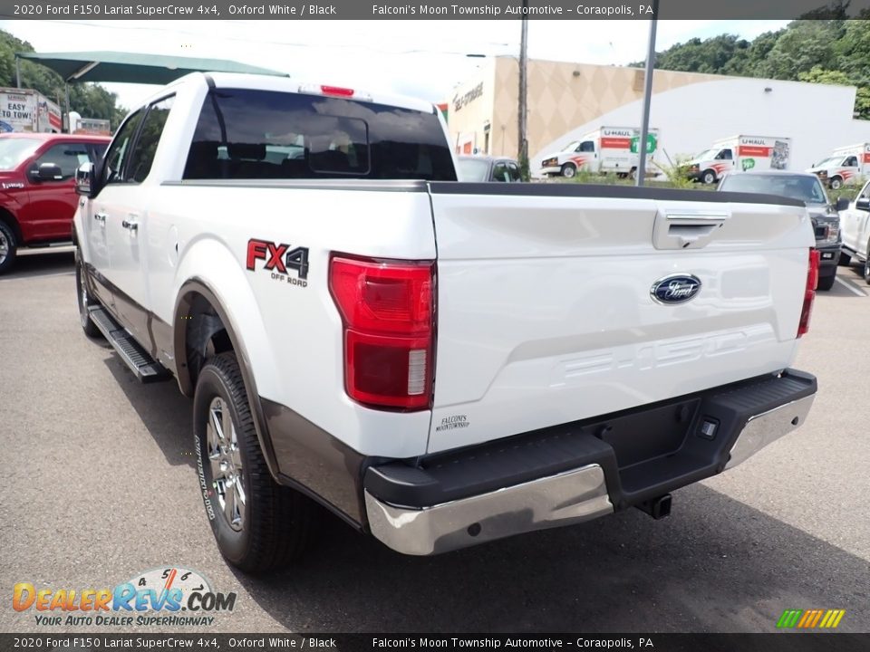 2020 Ford F150 Lariat SuperCrew 4x4 Oxford White / Black Photo #6