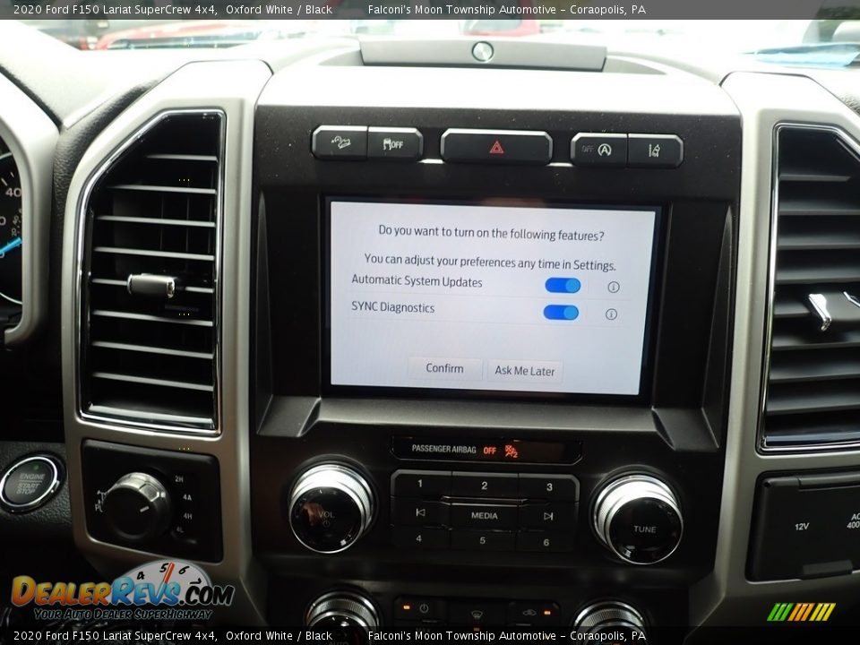 2020 Ford F150 Lariat SuperCrew 4x4 Oxford White / Black Photo #12