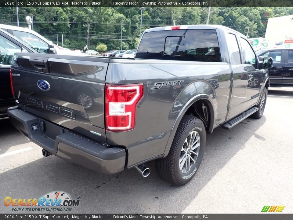 2020 Ford F150 XLT SuperCab 4x4 Magnetic / Black Photo #2