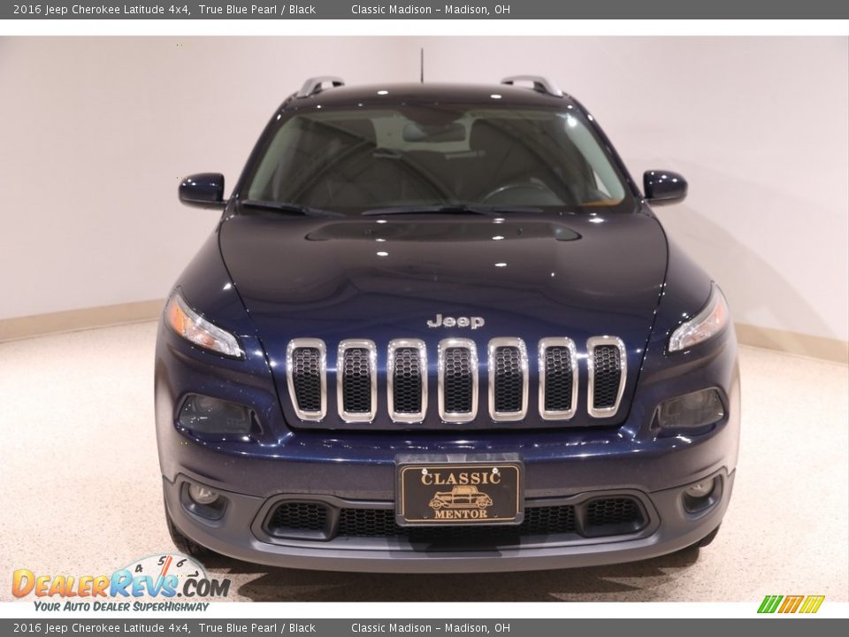 2016 Jeep Cherokee Latitude 4x4 True Blue Pearl / Black Photo #2