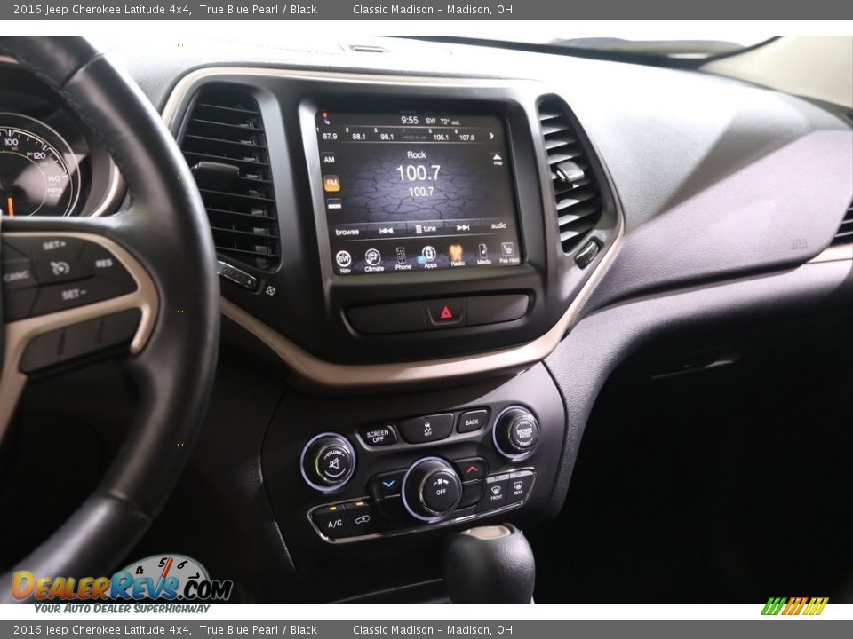 2016 Jeep Cherokee Latitude 4x4 True Blue Pearl / Black Photo #9