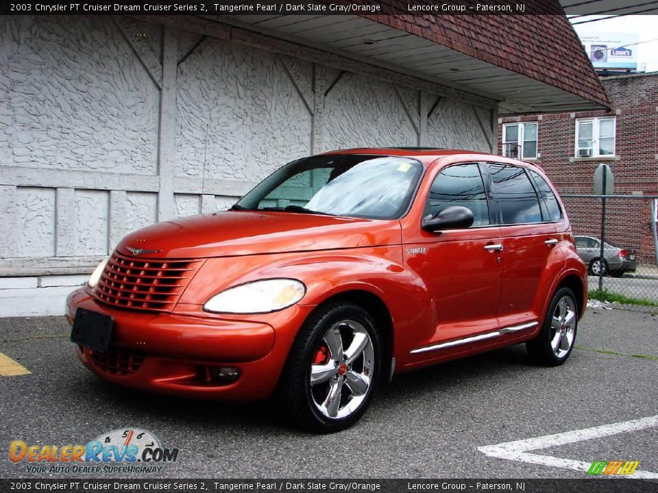 2003 Chrysler PT Cruiser Dream Cruiser Series 2 Tangerine Pearl / Dark Slate Gray/Orange Photo #24