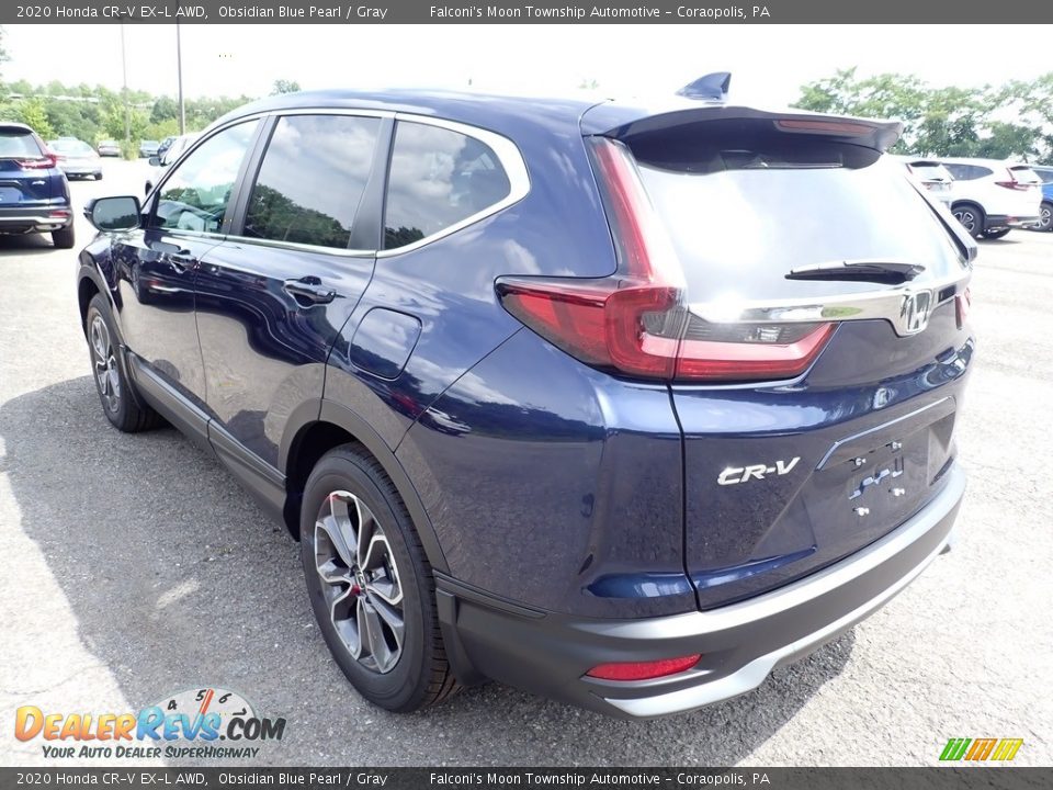2020 Honda CR-V EX-L AWD Obsidian Blue Pearl / Gray Photo #2
