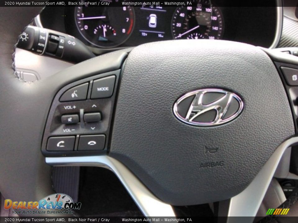 2020 Hyundai Tucson Sport AWD Black Noir Pearl / Gray Photo #11