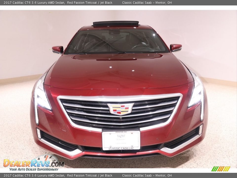 2017 Cadillac CT6 3.6 Luxury AWD Sedan Red Passion Tintcoat / Jet Black Photo #2