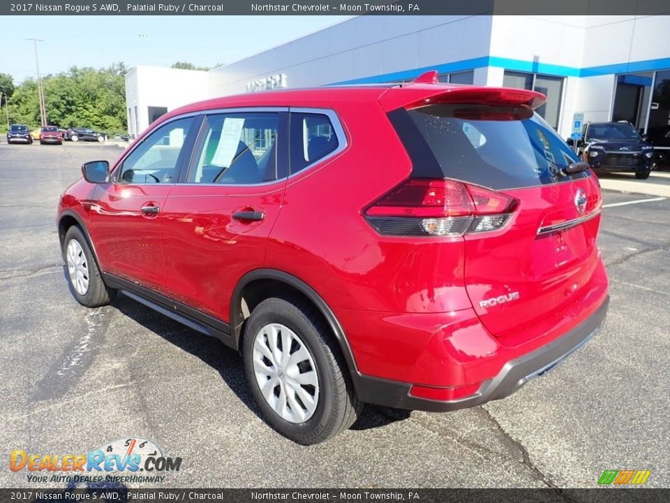 2017 Nissan Rogue S AWD Palatial Ruby / Charcoal Photo #4